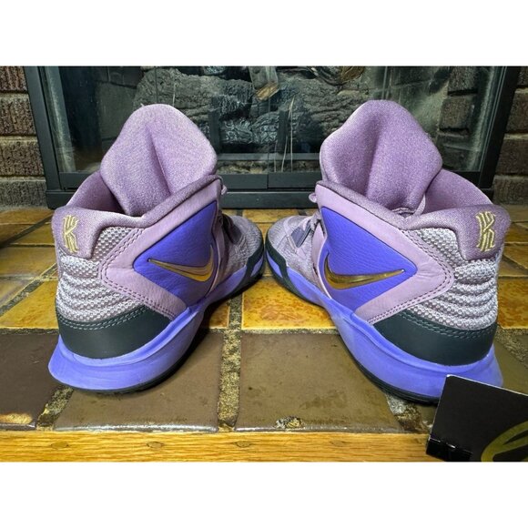 Youth 6.5y Nike Kyrie Infinity 8 Amethyst Wave Purple Gold Sneakers DD0334-500 - Picture 8 of 11